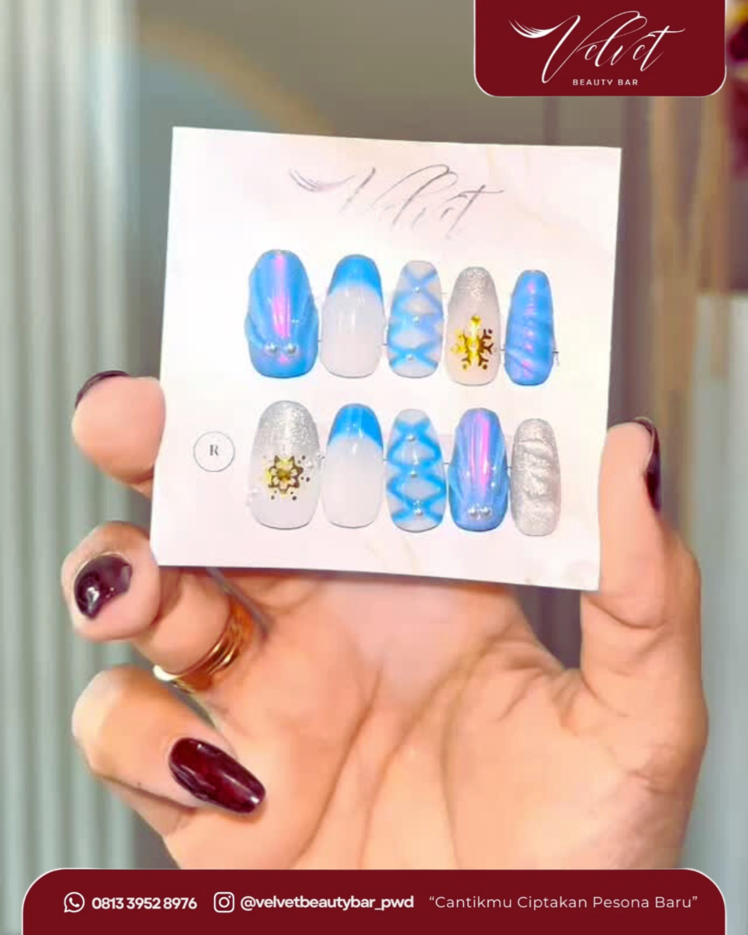 four-season-theme-press-on-nails-by-velvet-beauty-bar-purwodadi